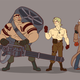 Image for article titled Metal Gear Solid's Cast, Redrawn As Cartoon Characters